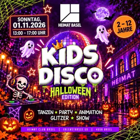 Flyer: KIDS DISCO HALLOWEEN EDITION @ VIERTEL CLUB