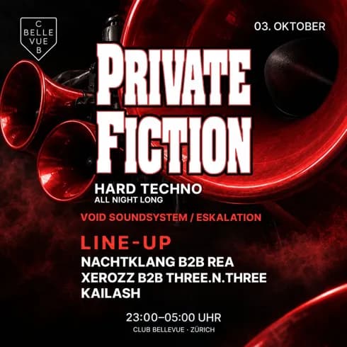 Flyer: PRIVATE FICTION